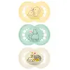 Mam Sucette Original + de 18 Mois Beige Lot de 3 Référence 20