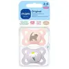 Sucettes-MAM Sucette Original Nature - 2-6 Mois - Silicone X2 (Modèle ...