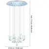 EGLO Pianopoli Hanglamp - LED - RVS|Glas - Chroom