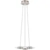 Plafonnier led design 21 watts, luminaire suspendu en verre satiné Egl...