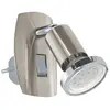 EGLO Mini 4 - Stekkerlamp - 1 Lichts - Nikkel-Mat, Chroom