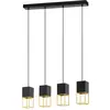 EGLO Montebaldo Hanglamp - GU10 - 85 cm - Zwart/Goud