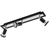 Eglo Sarria Spot Acier Plafonnier 4 Spots 20 W Noir Chrome