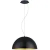 Eglo Gaetano 1 - Pendentif Suspendu À 1 Ampoule En Forme De Dôme Noir, Or, E27