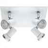 Eglo 95995 Spot, Acier, 33 W, Blanc, Chromé