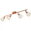 Eglo Zapata Spot Acier Plafonnier 4 Ampoules 25W Cuivre