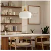 EGLO Suspension en Acier Finition Bois, Blanc