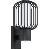 EGLO Ravello Wandlamp Buiten - E27 - 16,5 cm - Zwart|Wit