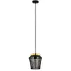 EGLO, Suspension, Suspension ESCANDIDOS 1x E27 noir (E27, 0 lm)