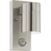 EGLO Riga 5 Wandlamp Buiten - Bewegingssensor - GU10 - 16,5 cm - RVS