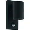 EGLO Riga 5 Wandlamp Buiten - GU10 - 16,5 cm - Beweginssensor - Zwart