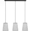 EGLO Alsager Hanglamp - E27 - 91 cm - Zwart|Grijs - Vilt|Staal
