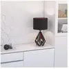 Eglo Lampe de table en acier, noir et cuivre