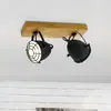 EGLO Gatebeck - wand/plafondlamp - 2-lichts - E14 - hout/zwart