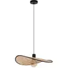 EGLO Marywell Hanglamp - E27 - 50 cm - Zwart/Bruin - Hout