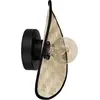 EGLO Marywell Wandlamp - E27 - 30 cm - Zwart/Bruin - Hout