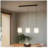 EGLO Belgrave Hanglamp - E27 - 88 cm - Zwart/Wit - Papier