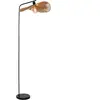 EGLO Siruela Vloerlamp - E27 - 160 cm - Bruin/Zwart - Papier