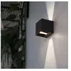 GLOBO LIGHTING Applique murale d'extérieur led up & down alu noir IP44 spot