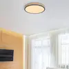 Dora Plafondlamp led CCT antraciet met mdf 45cm rond - Modern - Globo