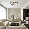 Globo Plafonnier LED salon métal aspect bois mobile L 51,5 cm