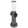 Lampadaire extérieur douilles d'éclairage de jardin base en acier inox...