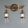 Globo - suspension - Abella - marron - bois métal - E27 - 14004-2