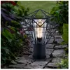 Globo Lampadaire extérieur lampadaire extérieur jardin noir Lampadaire...