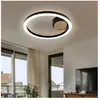 Globo Plafonnier plafonnier LED lampe de salon lampe de couloir, métal noir aspect bois MDF plastique opale, 12W 600Lm 3000K blanc chaud, D 30 cm