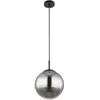 Globo Suspension boule noire suspension table à manger verre fumé susp...