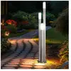 Lampadaire led d'extérieur en acier inoxydable, grand luminaire d'exté...