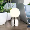 Globo Lampe de table LED lampe d'appoint lampe de chevet variateur tactile mémoire nickel