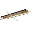 GLOBO LIGHTING Plafonnier plafonnier rotatif et orientable led 1x spot laiton aspect bois