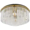Globo Plafonnier plafonnier lampe de salon métal doré tiges de verre d 25 cm