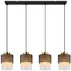 Globo hanglamp Olga - zwart - metaal - 15709-4H