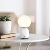 Globo Lampe de table, lampe de chambre, lampe d'appoint, variateur tactile led, table de chevet, nickel