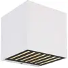Globo Applique murale d'extérieur LED en aluminium et verre IP54, spot blanc