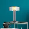 Globo Lampe de table lampe d'appoint led lampe de chevet lampe de chambre aluminium gris h 31cm