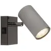 Globo Spot mural applique spot spot lampe de salon orientable gris H 10 cm