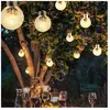 Globo Lampe solaire guirlande lumineuse noir extérieur lumière led déc...