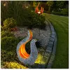 Globo - Lampe solaire à led optique flamme lumière extérieure jardin l...