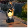 Globo - Lampe d'extérieur lampe solaire jardin patio bronze, effet fla...