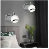 Globo Applique murale applique lampe de chambre LED verre chrome spot mural, opale, 1x LED 3W 300Lm 3000K, LxH 8x11,5 cm, lot de 2