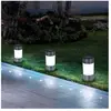 Globo Kit de lampes solaires, lampes à brancher en acier inoxydable, lampes d'extérieur, lampe solaire, lampe de jardin, led blanc chaud, DxH 6,3x23,5 cm,