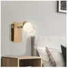 Globo Applique murale led applique d'intérieur bois chrome lampe acryl...