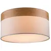 Plafonnier - Chipsy - beige - bois métal - ø 40cm - E27 - - Globo