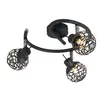 Plafonnier salon boule grise maille aluminium lampe cristal plafonnier...