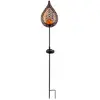 Lampe solaire à LED flammes optique boule de verre plug spotlight or l...