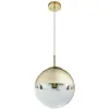 Globo Suspension boule de verre or transparent D 25 cm VARUS
