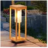 Lampe d'extérieur lampe sur pied aspect bois lampe de jardin lampadair...